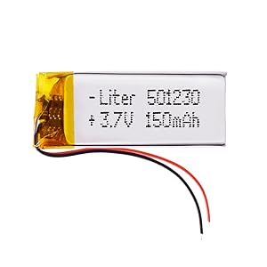 Batterie rechargeable 501230 LiPo 3,7 V 150 mAh 0,555 Wh 1S 5C