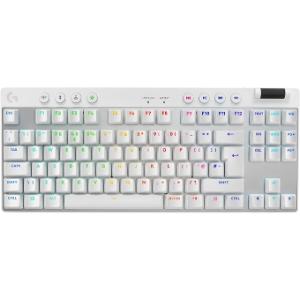 Logitech G Pro X TKL Lightspeed Clavier de Jeu sans Fil - Blanc - UK English Layout - Tactile