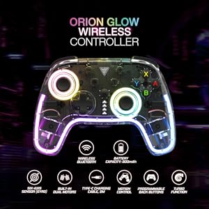Manette sans fil ORION GLOW pour Nintedo Switch
