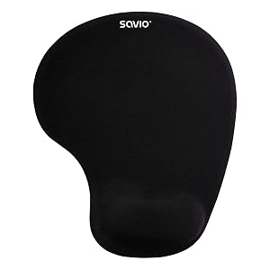 Tapis de souris ergonomique avec coussin en gel 230 x 190 x 18 mm
