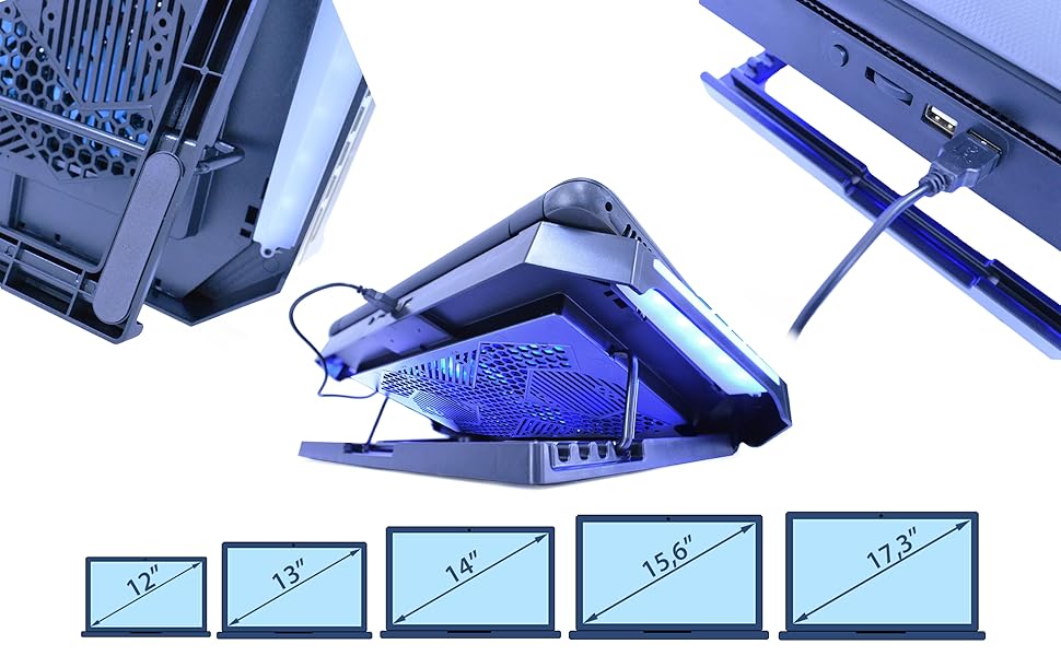 Refroidissement supplémentaire pour ordinateur portable. Principaux avantages !