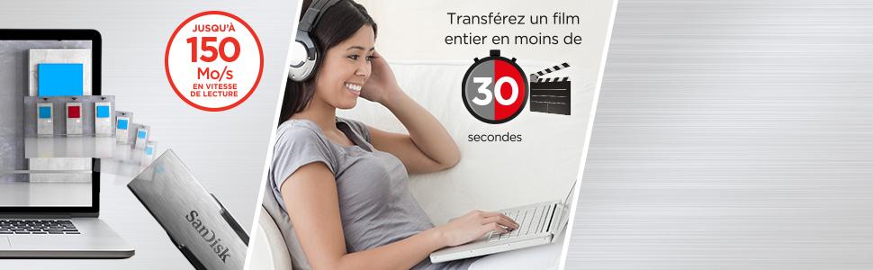 Transférez vos fichiers à la vitesse de l'éclair
