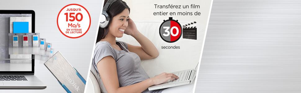 Transférez vos fichiers à la vitesse de l'éclair
