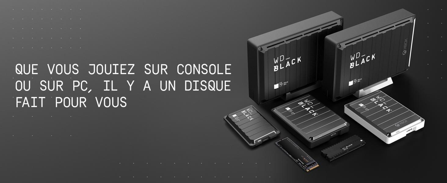 STOCKAGE ACCRU. JOUEZ PLUS. N'IMPORTE OÙ