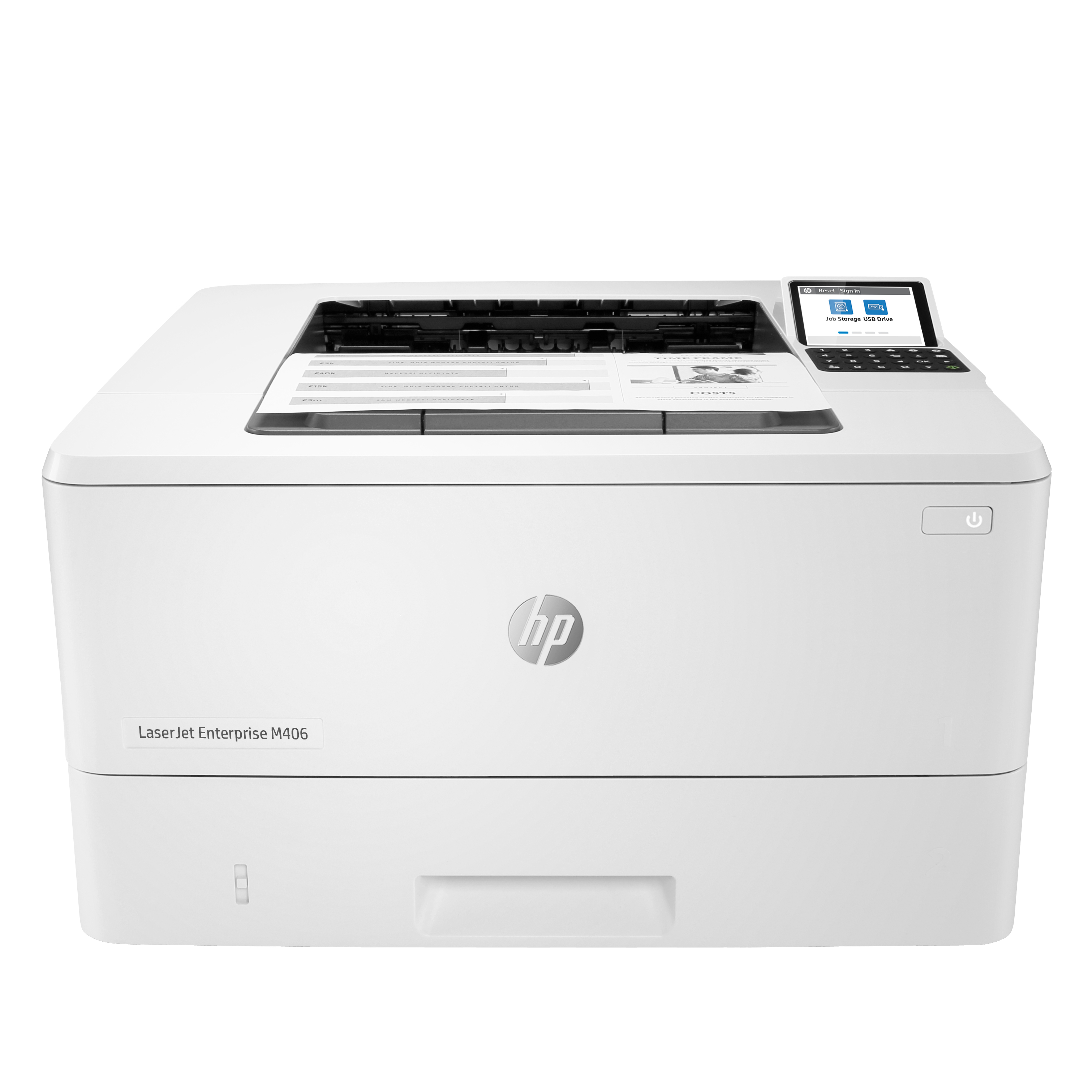 LaserJet Enterprise M406dn Noir et blanc Imprimante, Ethernet uniquement; Recto verso