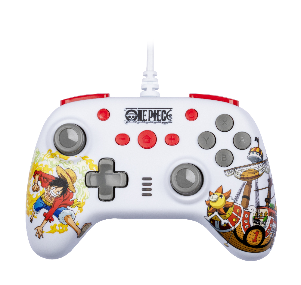 Manette filaire blanche Switch – One Piece