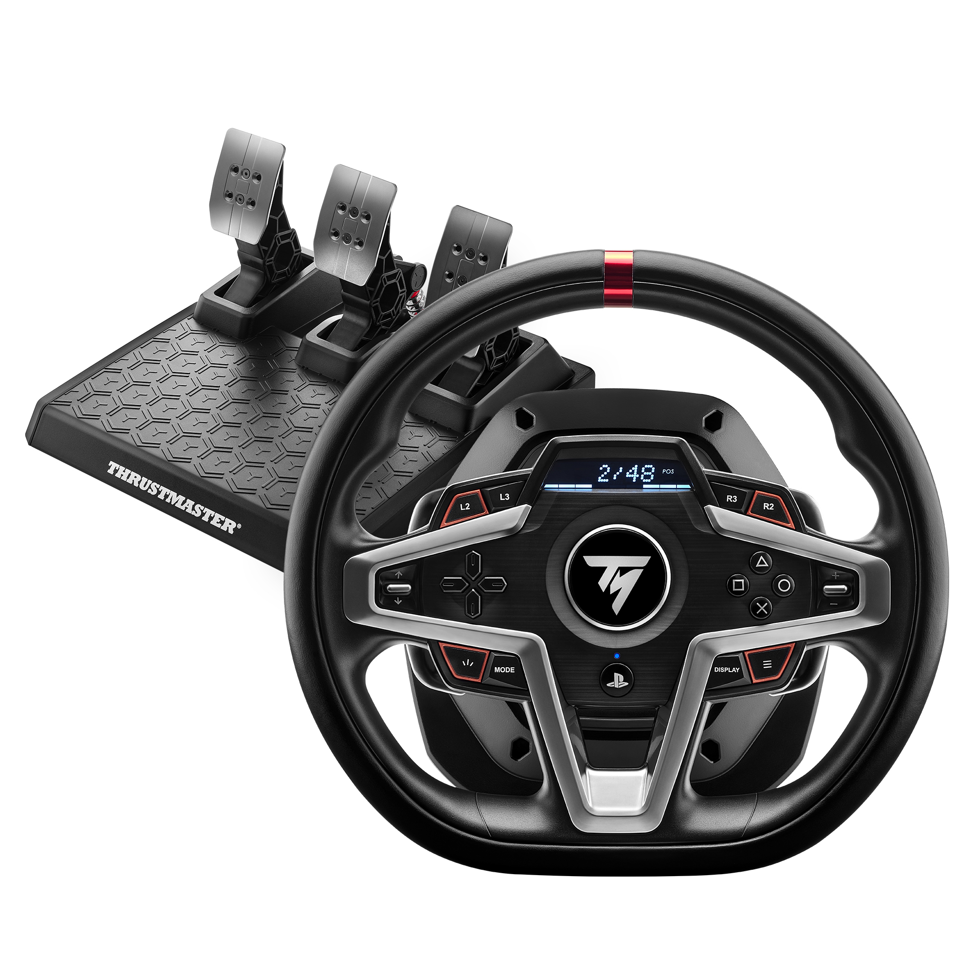 T248 PS Licence off.PS5 compat.PS4 et PC.Force Feedback Ecran LCD 25 bts Pedalier magnétique 4160783