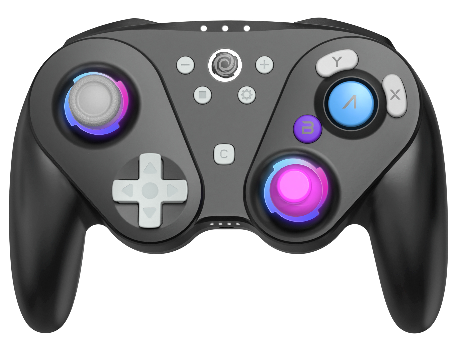 Manette Sans fil Bluetooth Foenix - Supreme Black (Nintendo Switch 2 / Switch / Gamecube / Wii / PC)