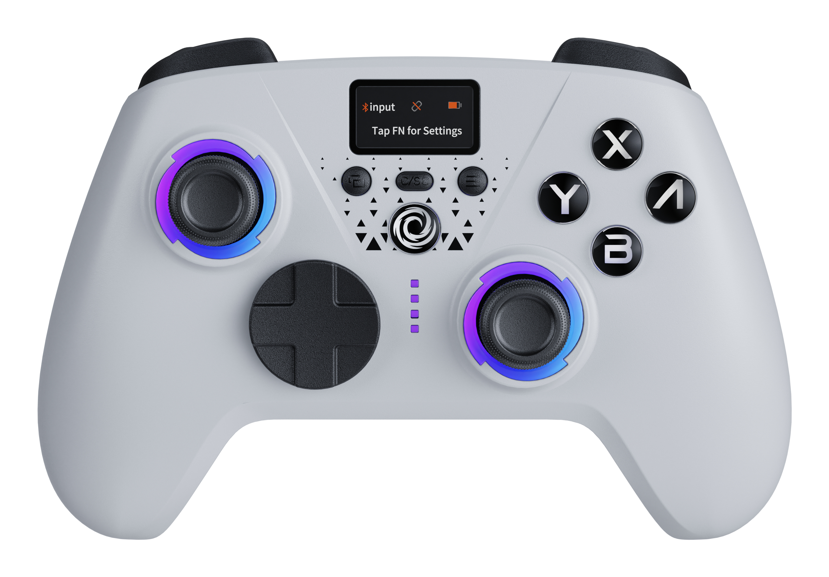 ONIVERSE - Manette avec Écran Sans fil Bluetooth Aura - Radiant White (Nintendo Switch 2 / Switch / PC / Mobile)