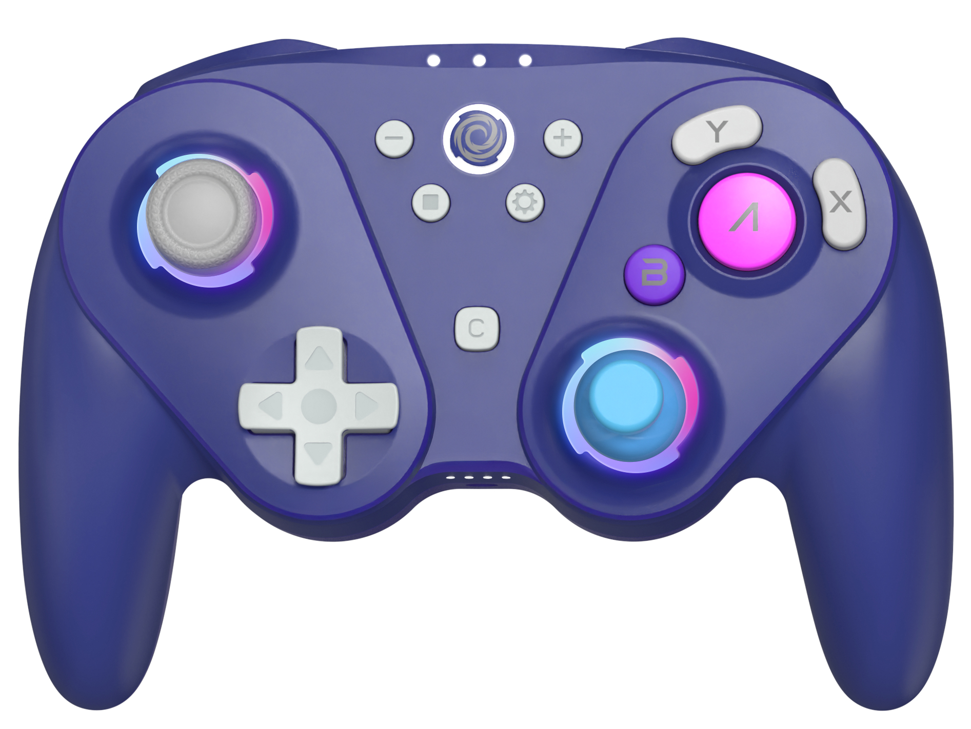 Manette Sans fil Bluetooth Foenix - Ultra Violet (Nintendo Switch 2 / Switch / Gamecube / Wii / PC)
