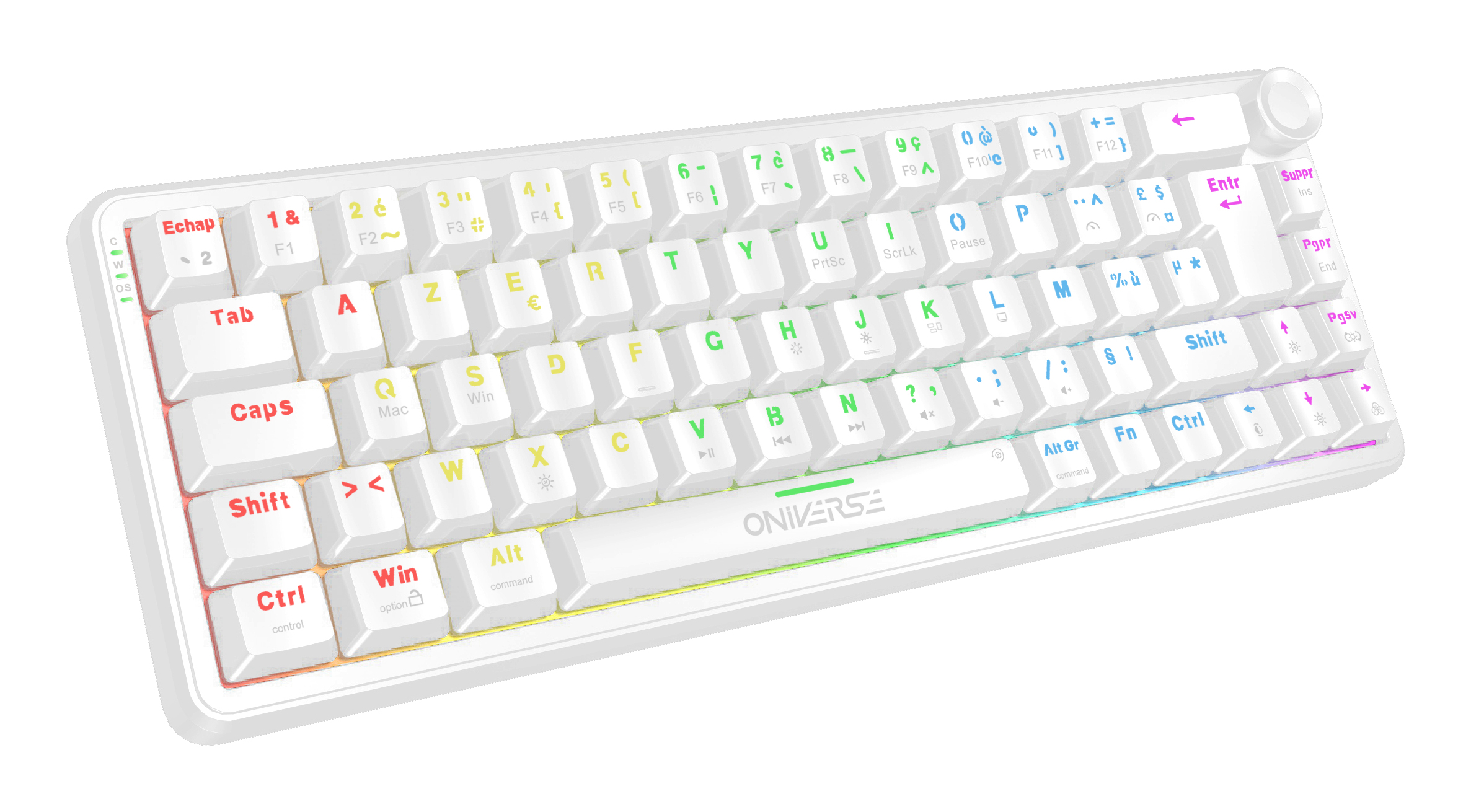 ONIVERSE - Clavier magnétique Maegnus - Luxion White (PC)