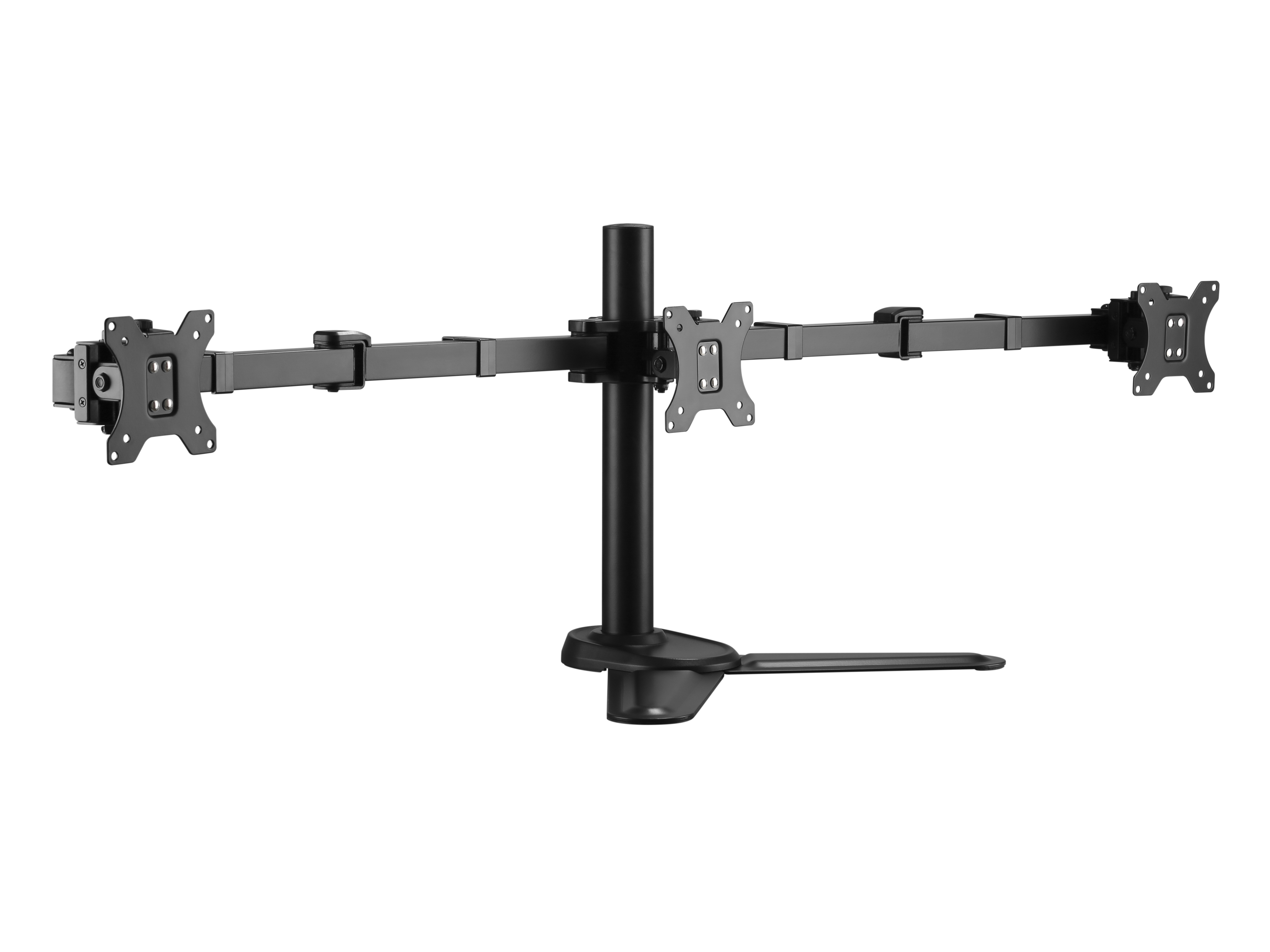 Support de table articulé pour trois moniteurs de 17 à 27 pouces