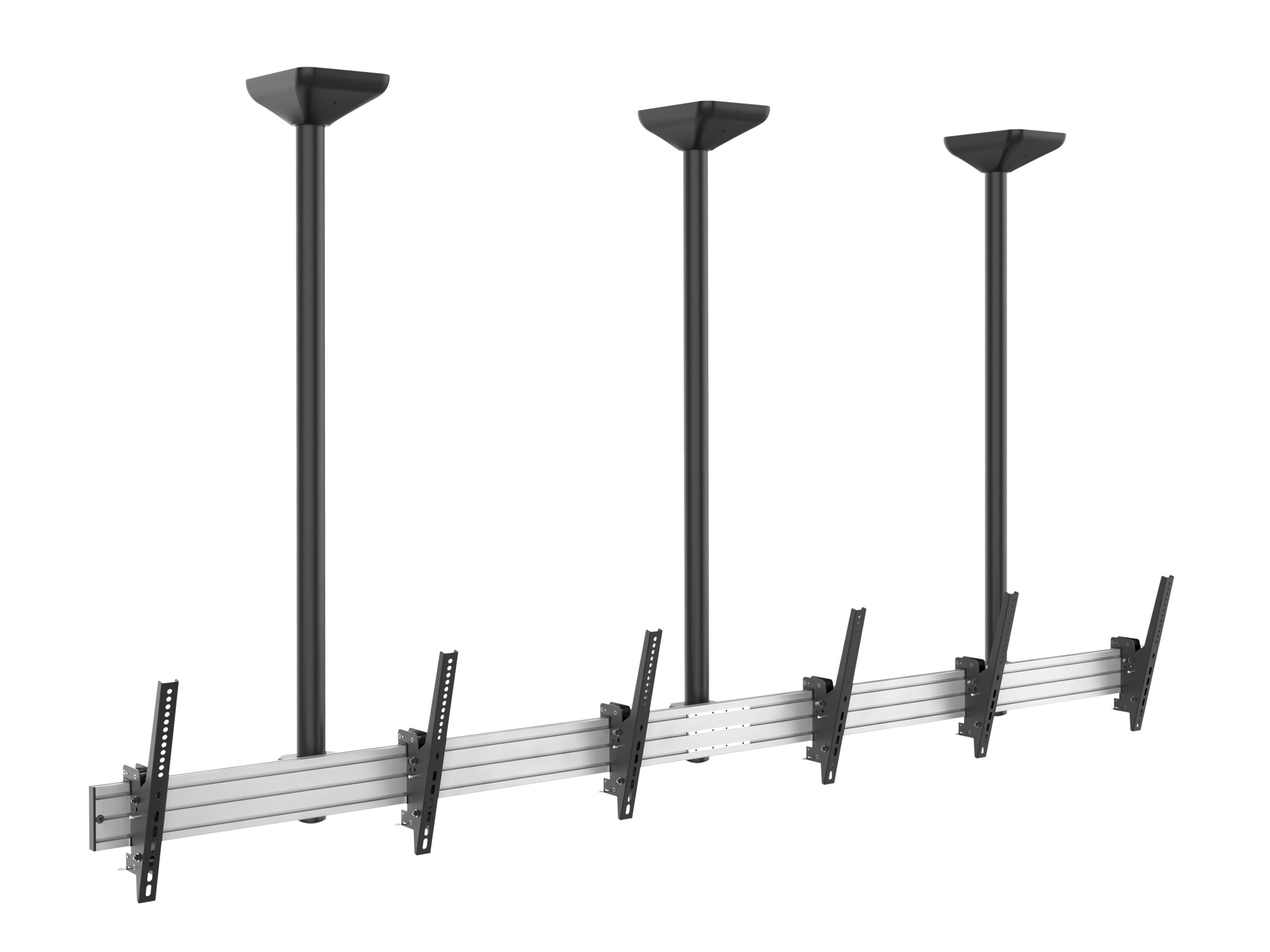 650374 Fixation au plafond pour écran triple 45"-50