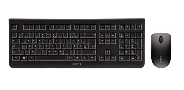 DW 3000 Ensemble Clavier & Souris sans fil, noir, USB, AZERTY - FR