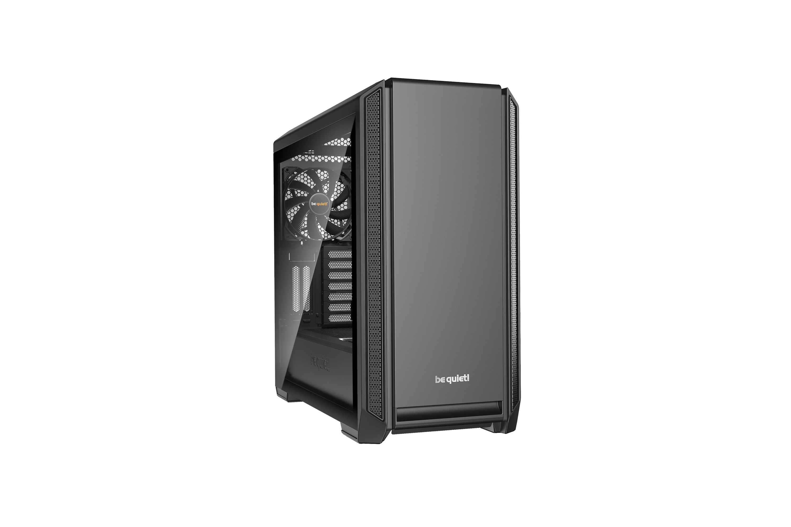 Silent Base 601 Noir | Boîtier PC ARGB vitré, Mini ITX / Micro ATX / ATX / E-ATX, 2 ventilateurs Pure Wings 140 mm