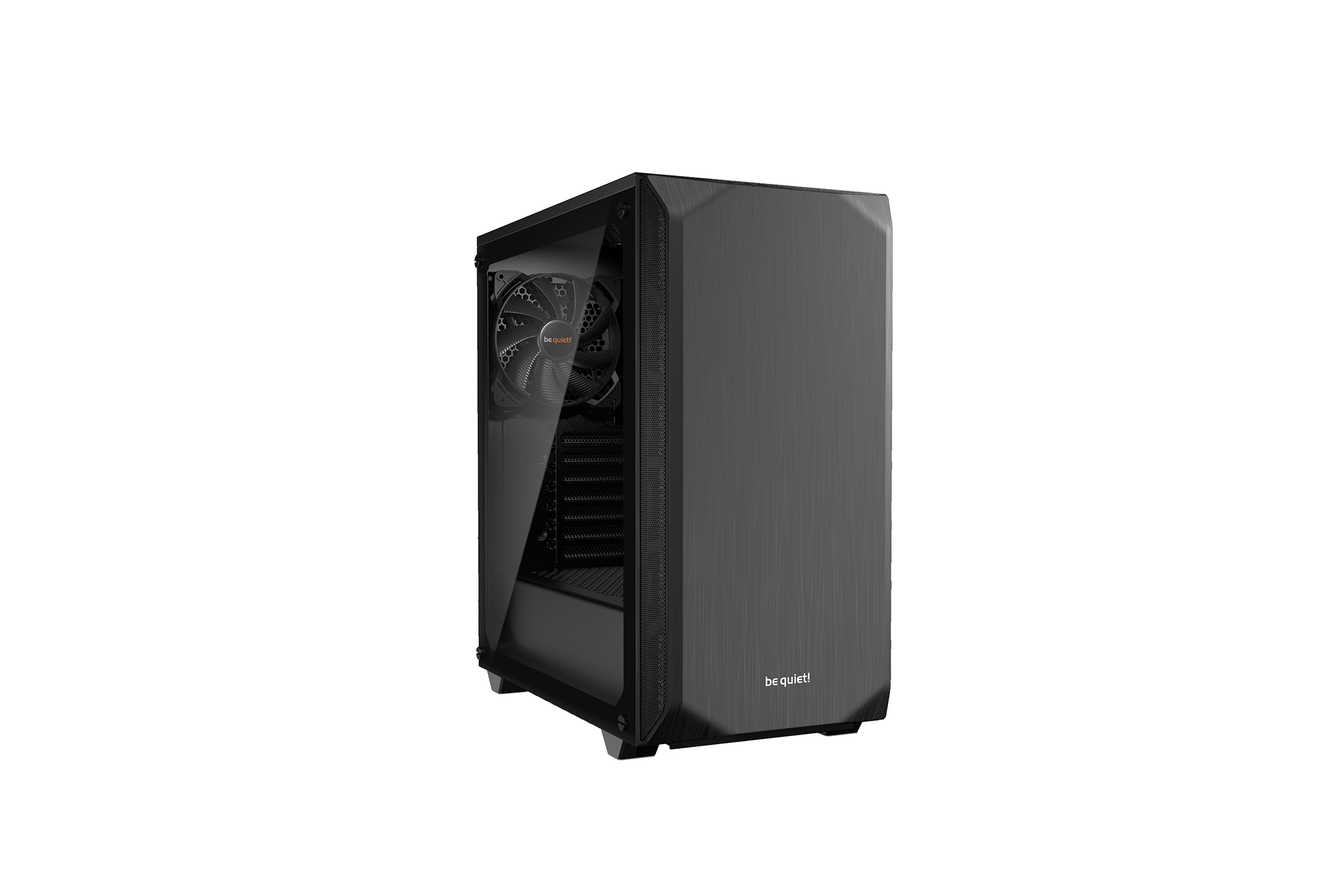 Pure Base 500 noir | Boîtier PC vitré, Mini ATX / Micro ATX / ATX, 2 ventilateurs Pure Wings 2 140 mm