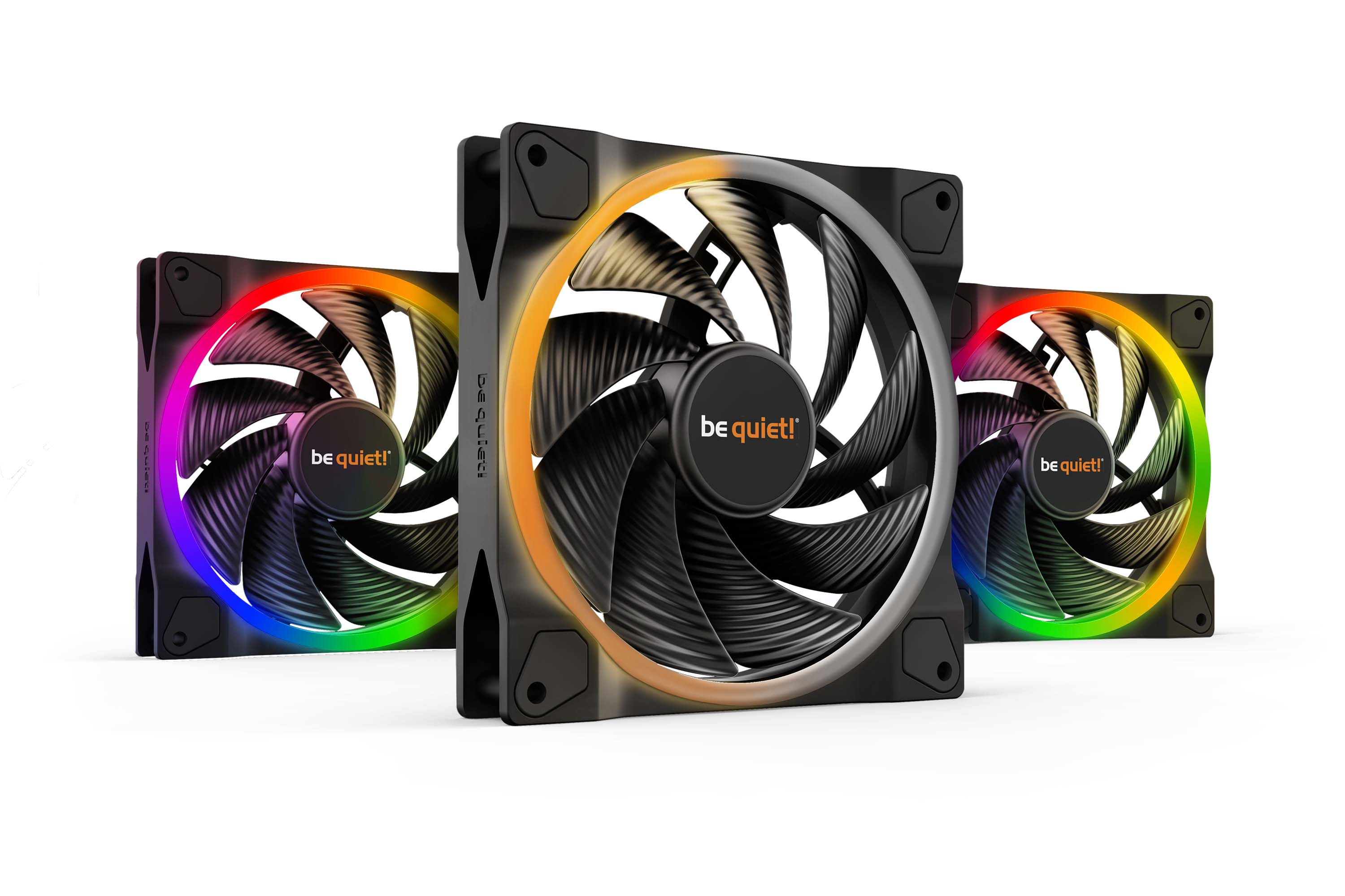 Light Wings 140 mm PWM | Ventilateur PC ARGB high-speed, Pack de 3