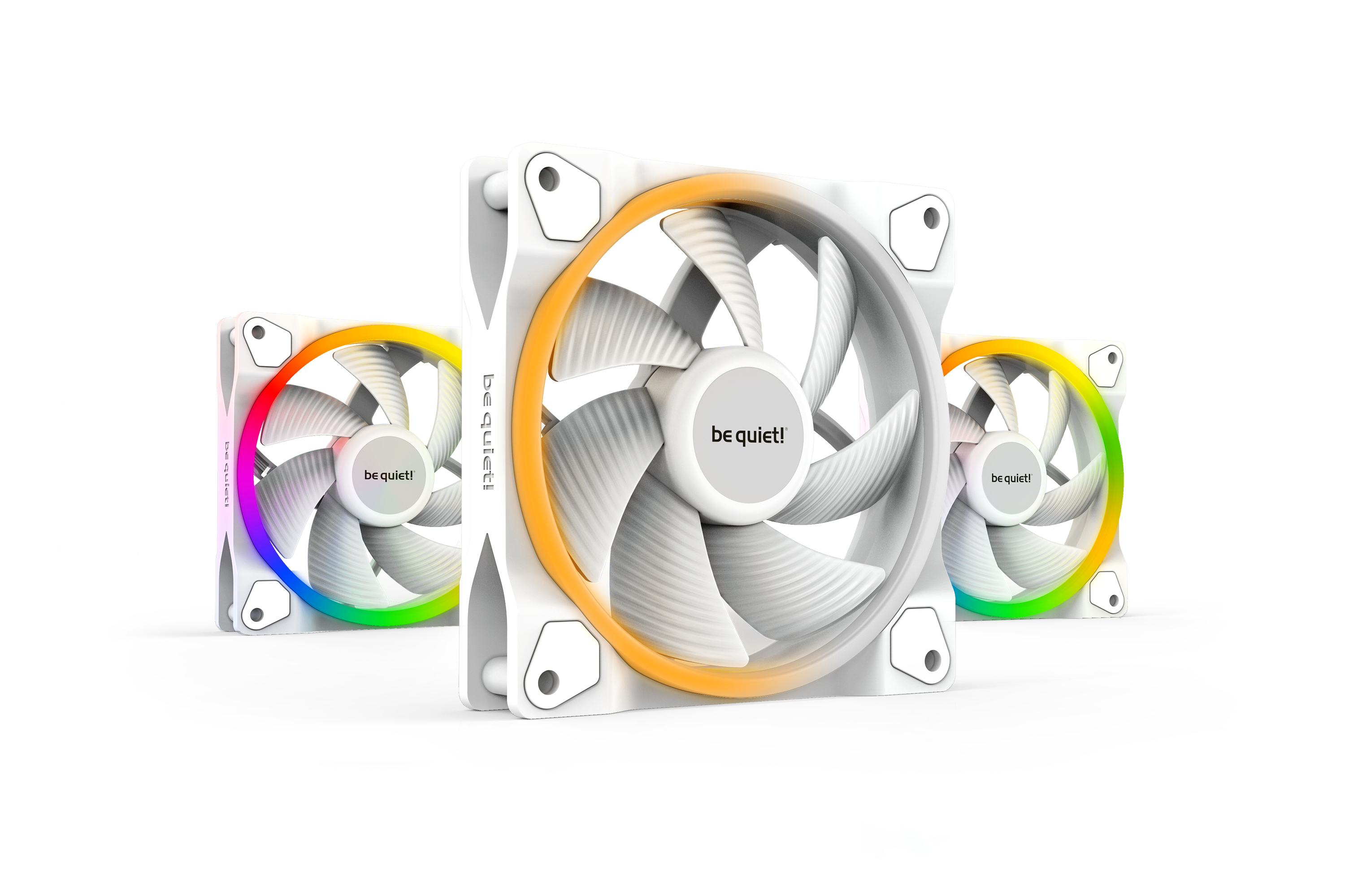 Light Wings 120 mm PWM | Ventilateur PC ARGB White, Pack de 3