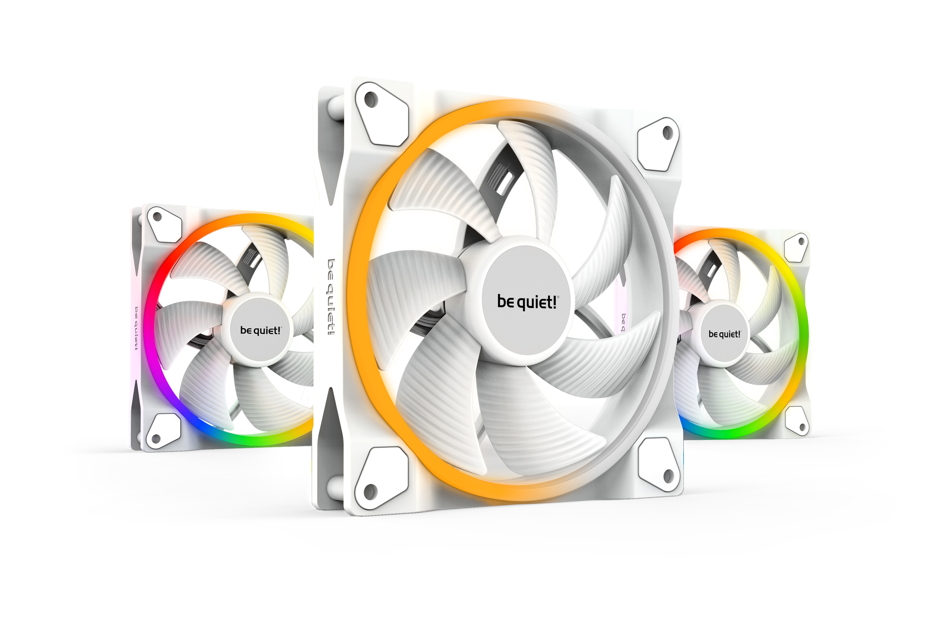 Light Wings 140 mm PWM | Ventilateur PC ARGB White, Pack de 3