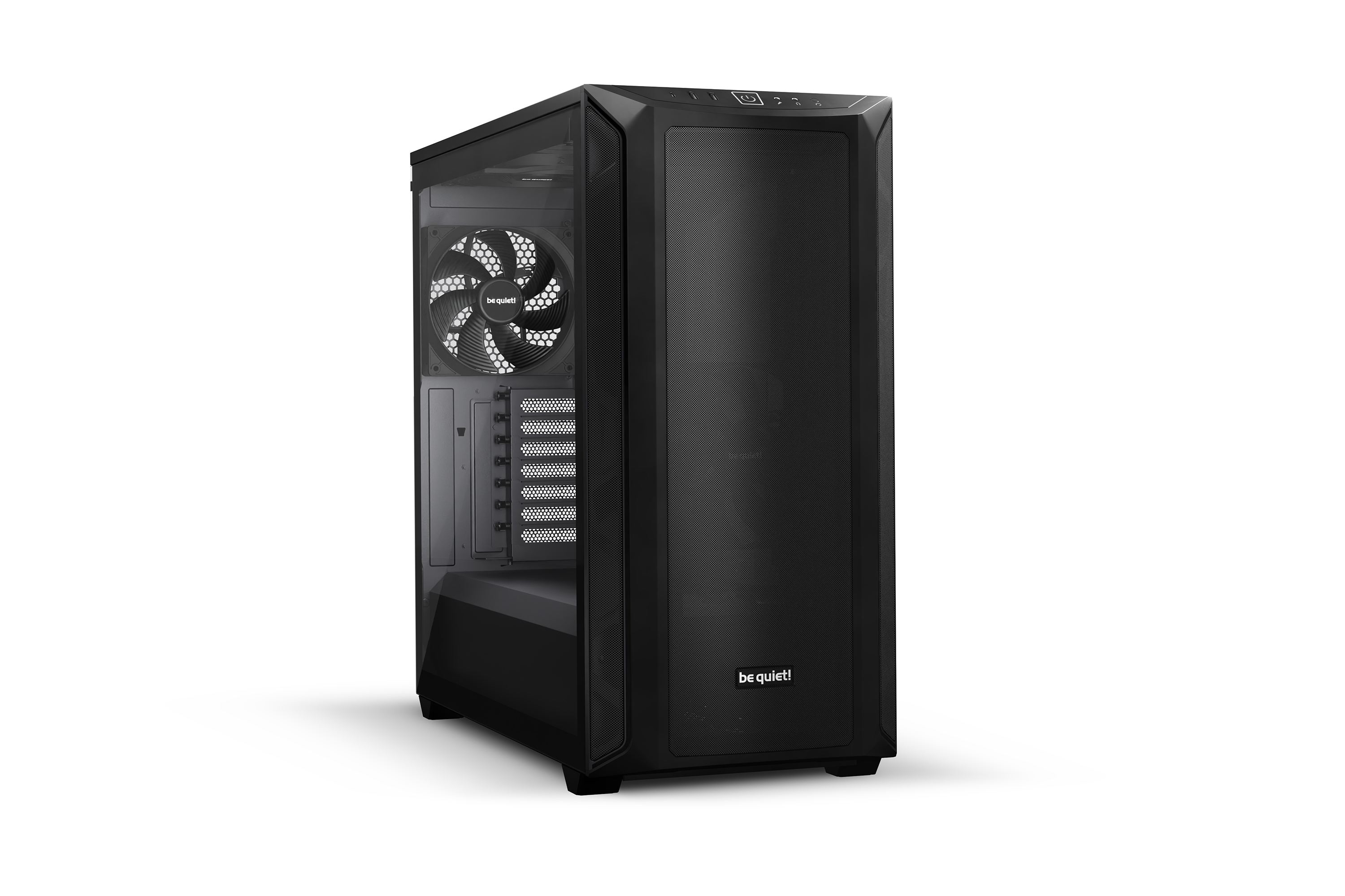 Shadow Base 800 Noir | Boîtier PC vitré, Mini ITX / Micro ATX / ATX / E-ATX, 3 ventilateurs Pure Wings 3 140 mm PWM