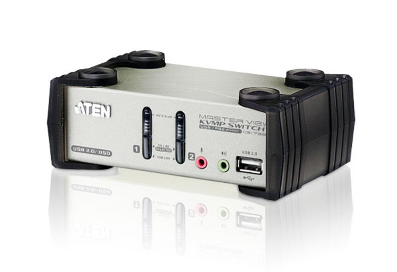 Commutateur KVMP™ VGA/audio PS/2-USB 2 ports avec OSD
