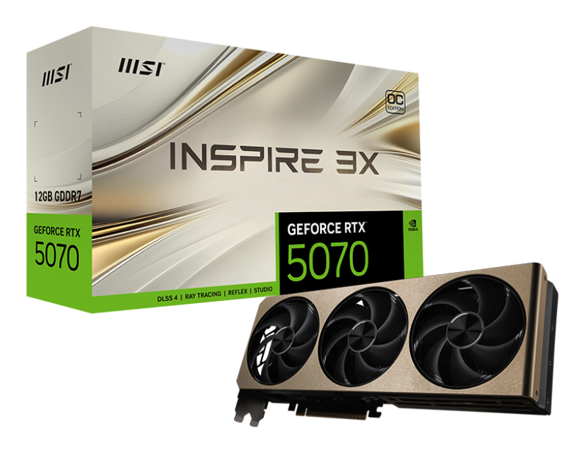 GeForce RTX 5070 12G INSPIRE 3X OC
