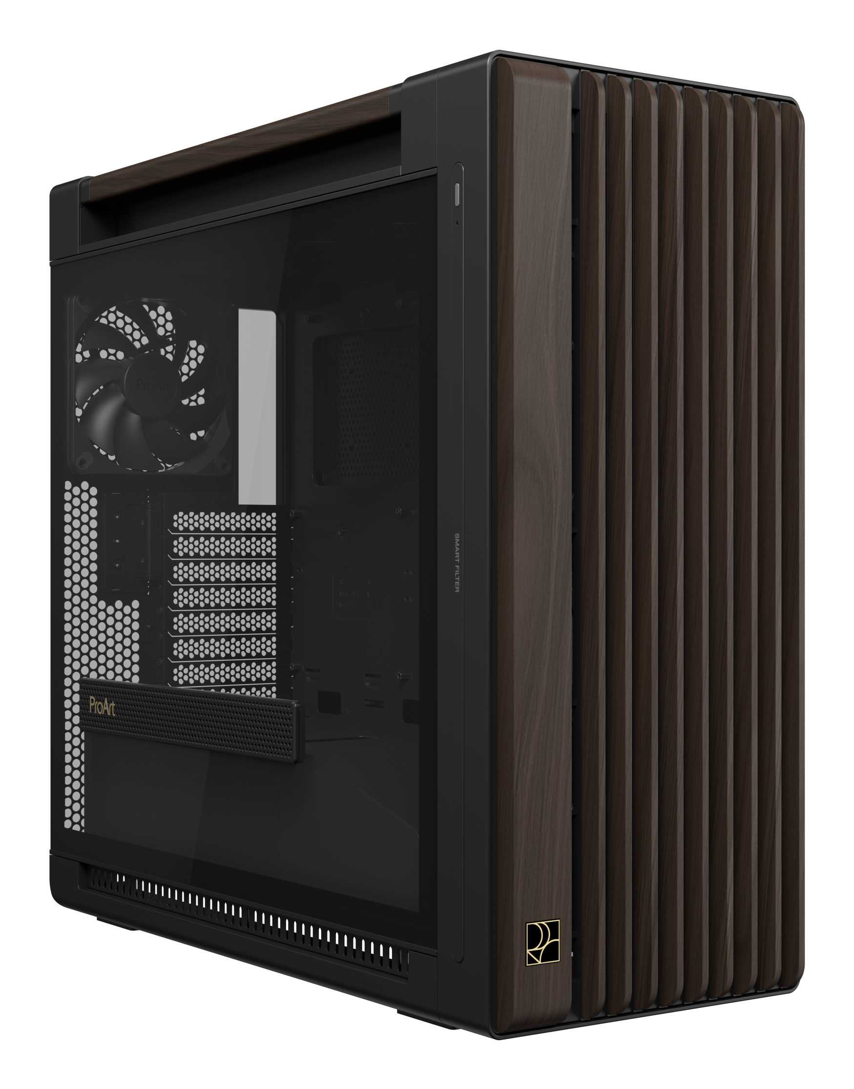 ProArt PA602 Wood Edition Modern Black - Tempered Glass Panel
