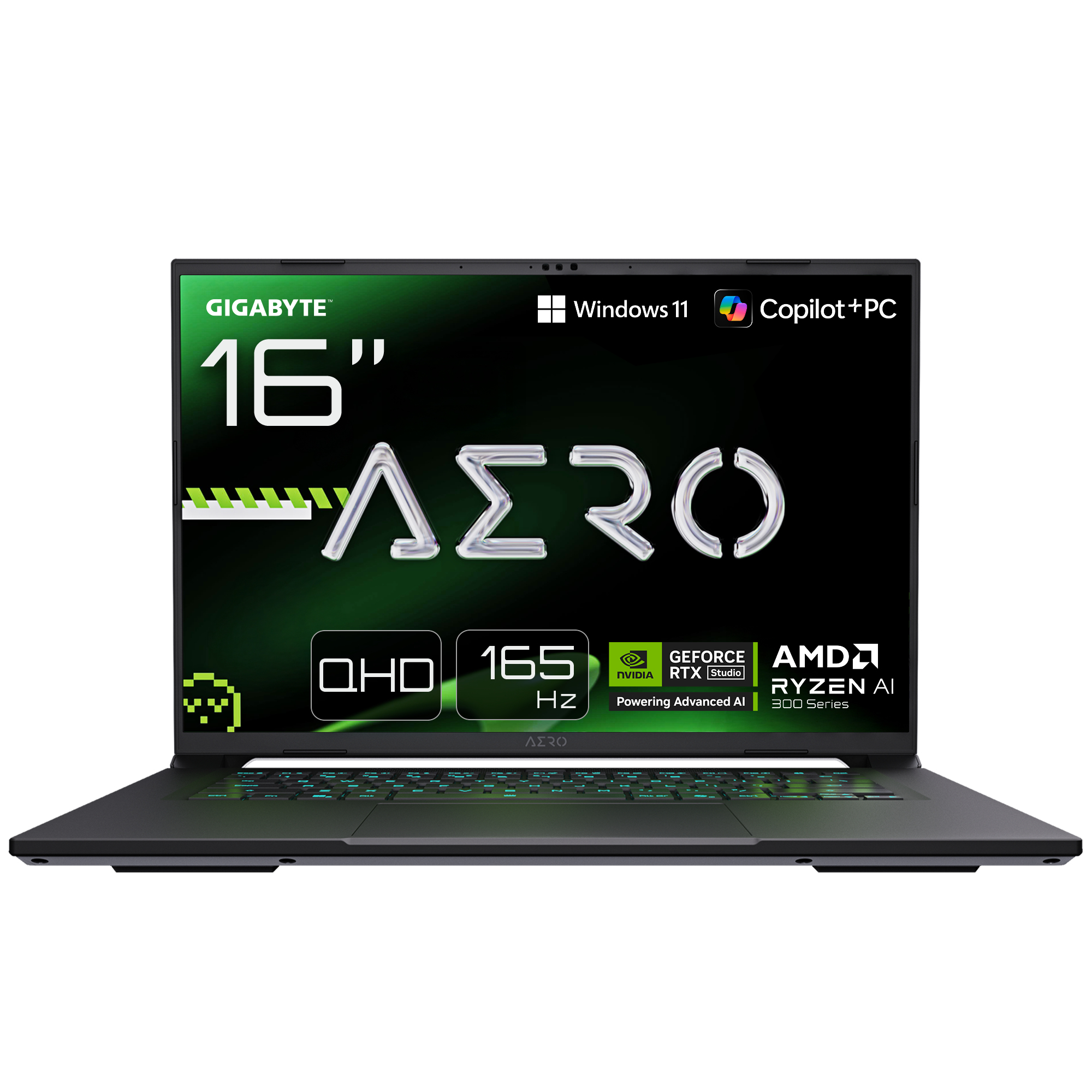 AERO X16 WH Ordinateur Portable Gaming – 16“, 165Hz WQXGA, Ryzen AI 7 350, NVIDIA RTX 5070, 32Go DDR5 5200MHz, SSD Gen4 1To, Win 11 Home, Garantie 2 ans, Dolby Atmos, AERO X16 1WH93FRC64DH