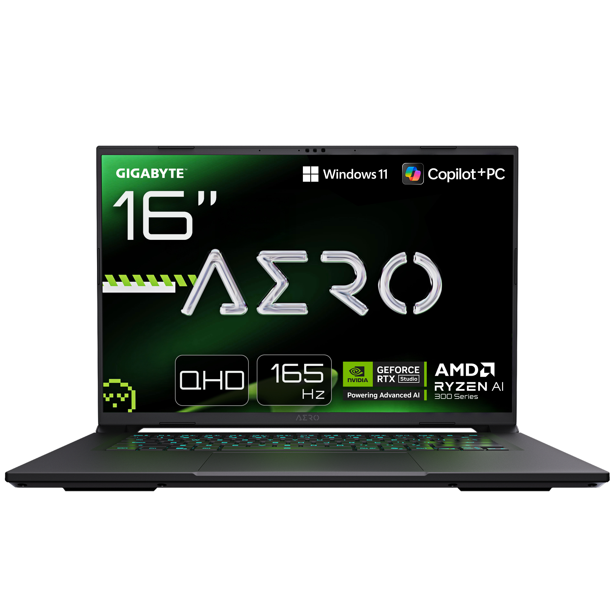 AERO X16 1VH Ordinateur Portable Gaming – 16“, 165Hz WQXGA, Ryzen AI 7 350, GPU NVIDIA RTX 5060, 16Go DDR5 5200MHz, SSD Gen4 1To, Windows 11 Home, Garantie 2 ans, Dolby Atmos, AERO X16 1VH93FRC94AH