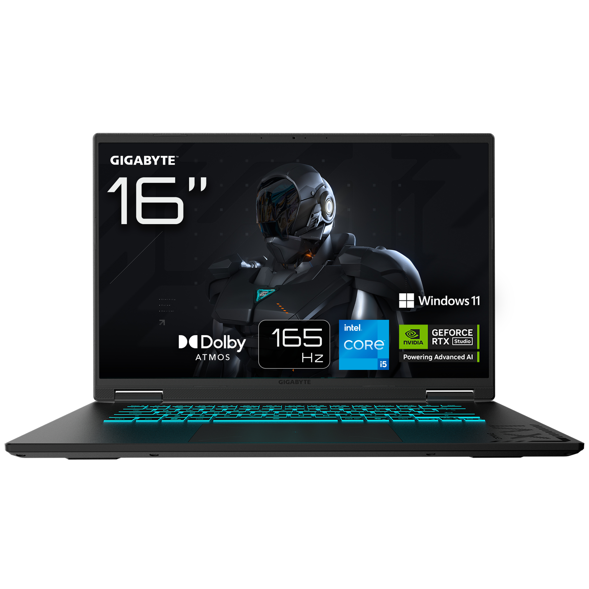 GAMING A16 Ordinateur Portable – 16", 165Hz WUXGA, Intel Core i5-13420H, RTX 5050, 16Go DDR5 5200MHz, 1xSSD Gen4 512Go, Windows 11 Home, Garantie 2 Ans, Dolby Atmos, GAMING A16 CTHH3FR893SH