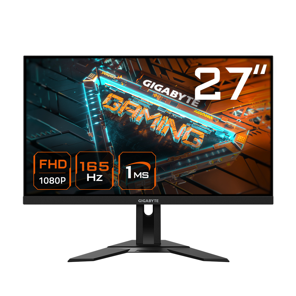 G27F 2 Moniteur de jeu 27" FHD - 1920 x 1080, 165Hz, 1ms, 400 cd/m², FreeSync Premium, HDR Ready, HDMI 2.0, DisplayPort 1.2