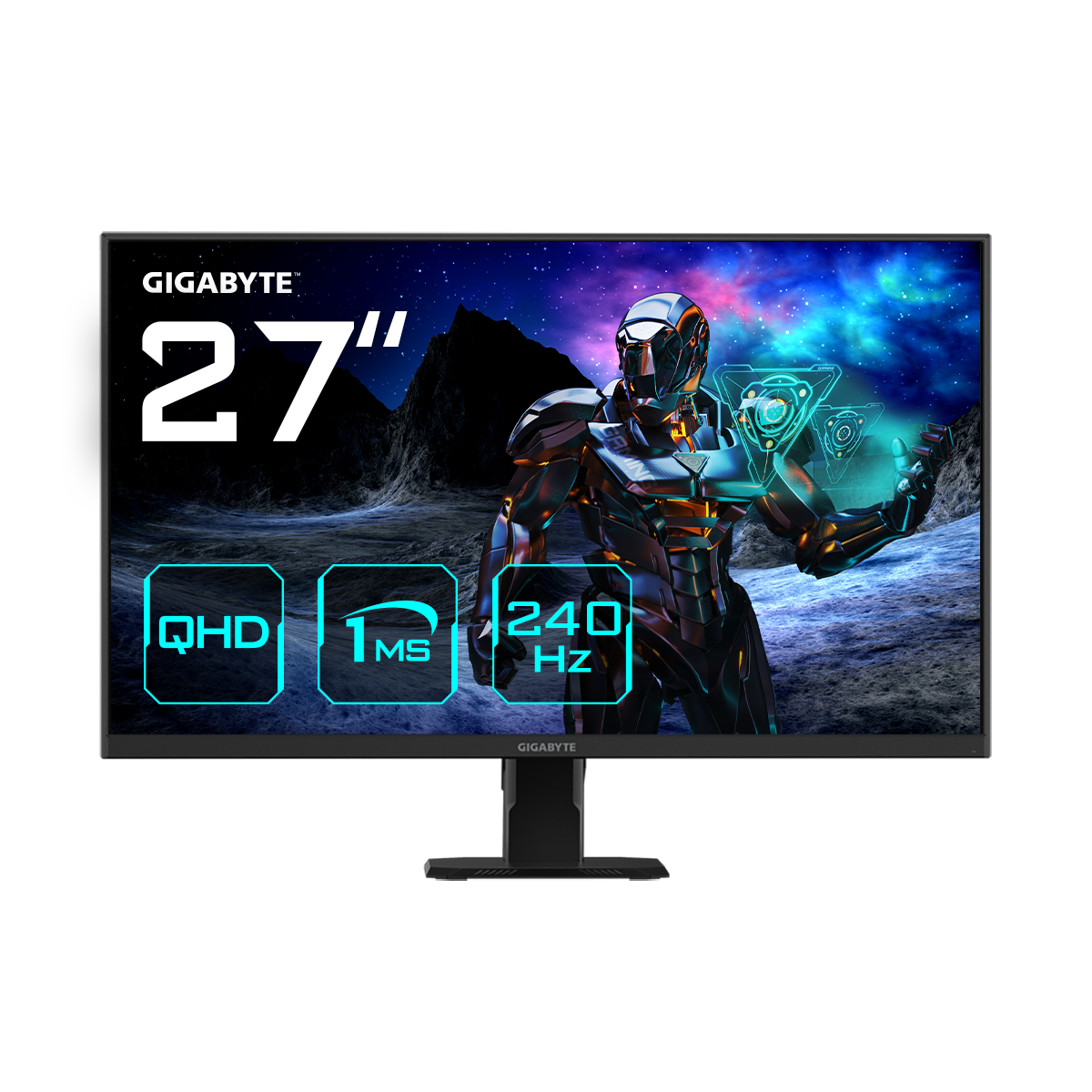 GS27Q X Écran gaming 27" QHD - 2560 x 1440, 240Hz, 1ms, 300 cd/m², FreeSync Premium Pro, HDR Ready, HDMI 2.0, DisplayPort 1.4