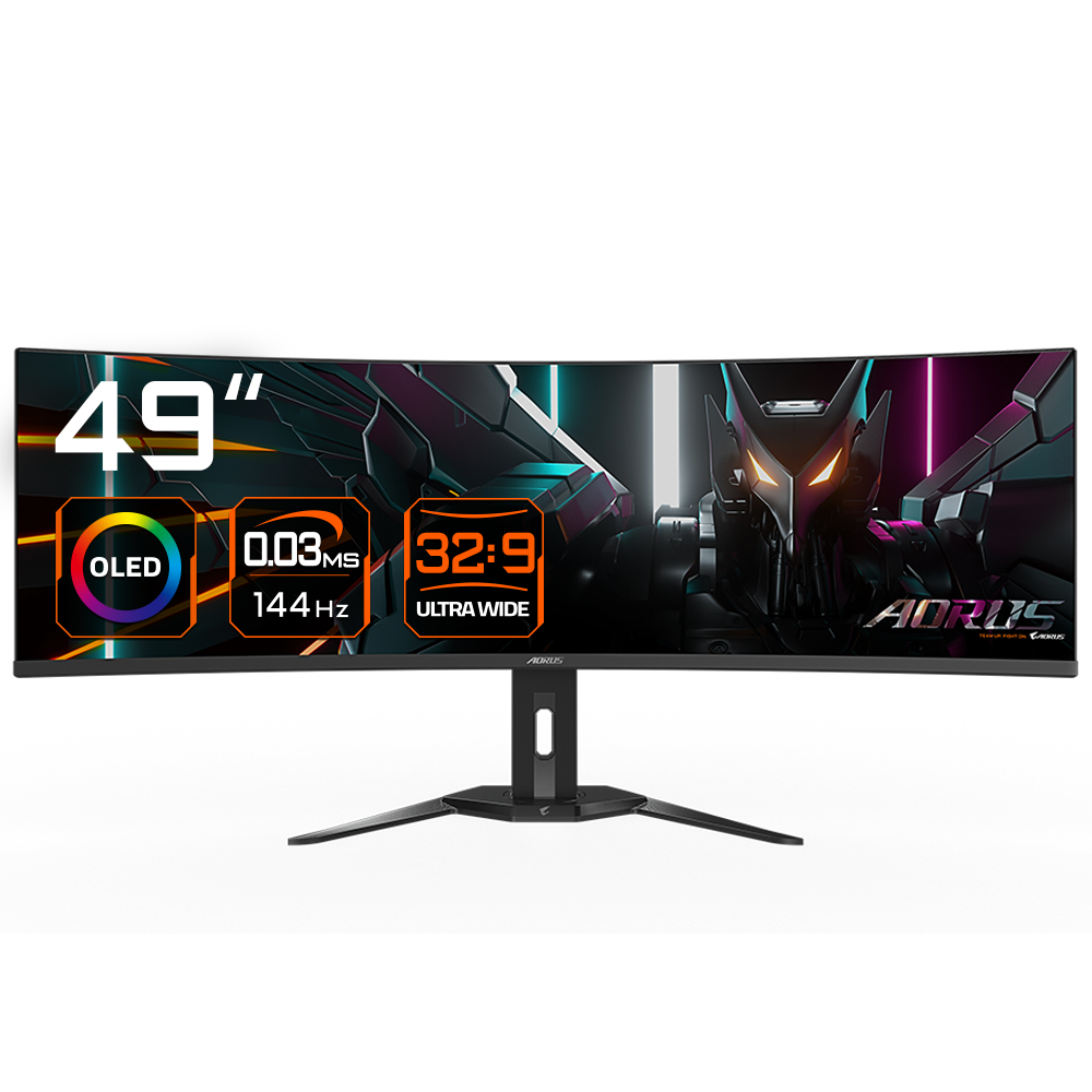 Moniteur de jeu incurvé CO49DQ OLED - 5120x1440 (DQHD), 1800R, 144Hz, 0,03 ms, KVM, FreeSync Premium Pro, HDMI 2.1