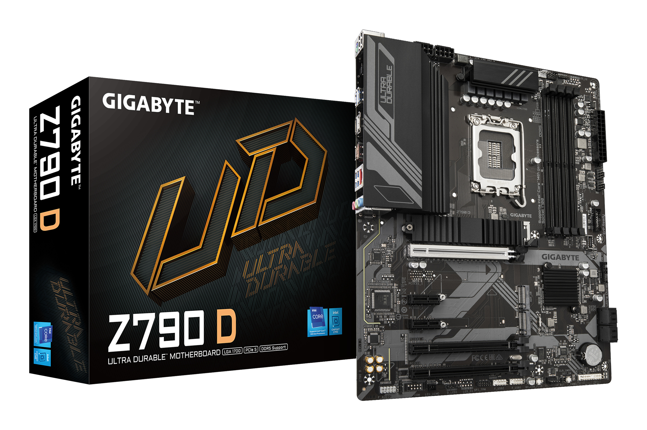 Z790 D Carte Mère - Prend en charge les processeurs Intel Core de 14e génération, VRM numérique 12+1+1 phases, jusqu'à 7600MHz DDR5 (OC), 3xPCIe 4.0 M.2, LAN 2.5GbE, USB 3.2 Gen 2