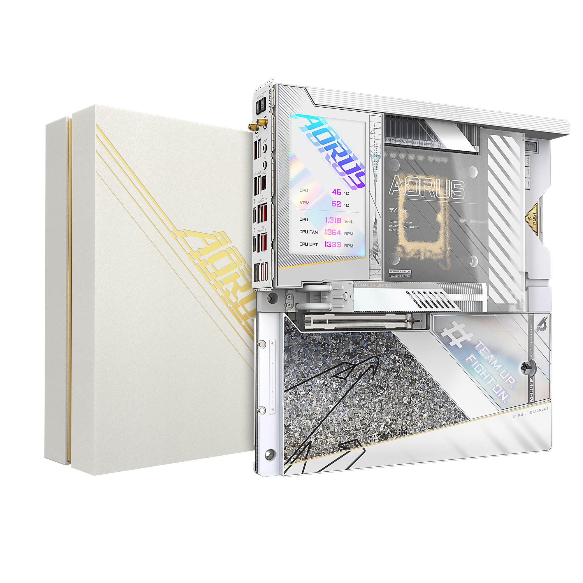 Z790 AORUS XTREME X ICE Carte mère - Compatible avec Intel 14th Gen CPUs, 24+1+2 phases VRM, up to 8266MHz DDR5 (OC), 1xPCIe 5.0 + 4xPCIe 4.0 M.2, Wi-Fi 7, 10GbE LAN, USB 3.2 Gen 2