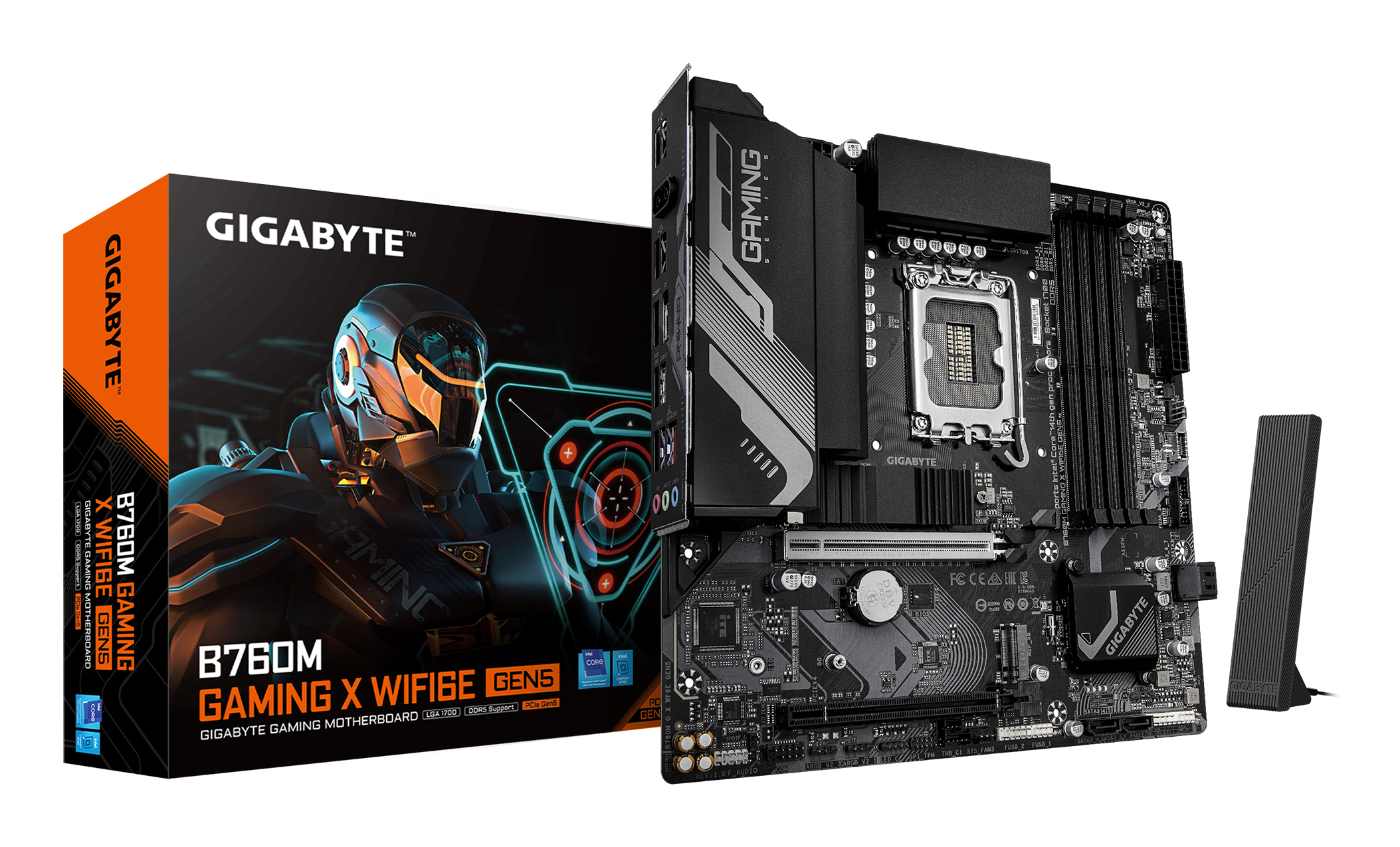 B760M GAMING X WIFI6E GEN5 Carte Mère – Compatible avec les processeurs Intel Core 14e génération, VRM 8+1+1 phases, jusqu’à 5600 MHz DDR5, 2 x M.2 PCIe 4.0, Wi-Fi 6E, LAN 2.5 GbE, USB 3.2 Gen 1