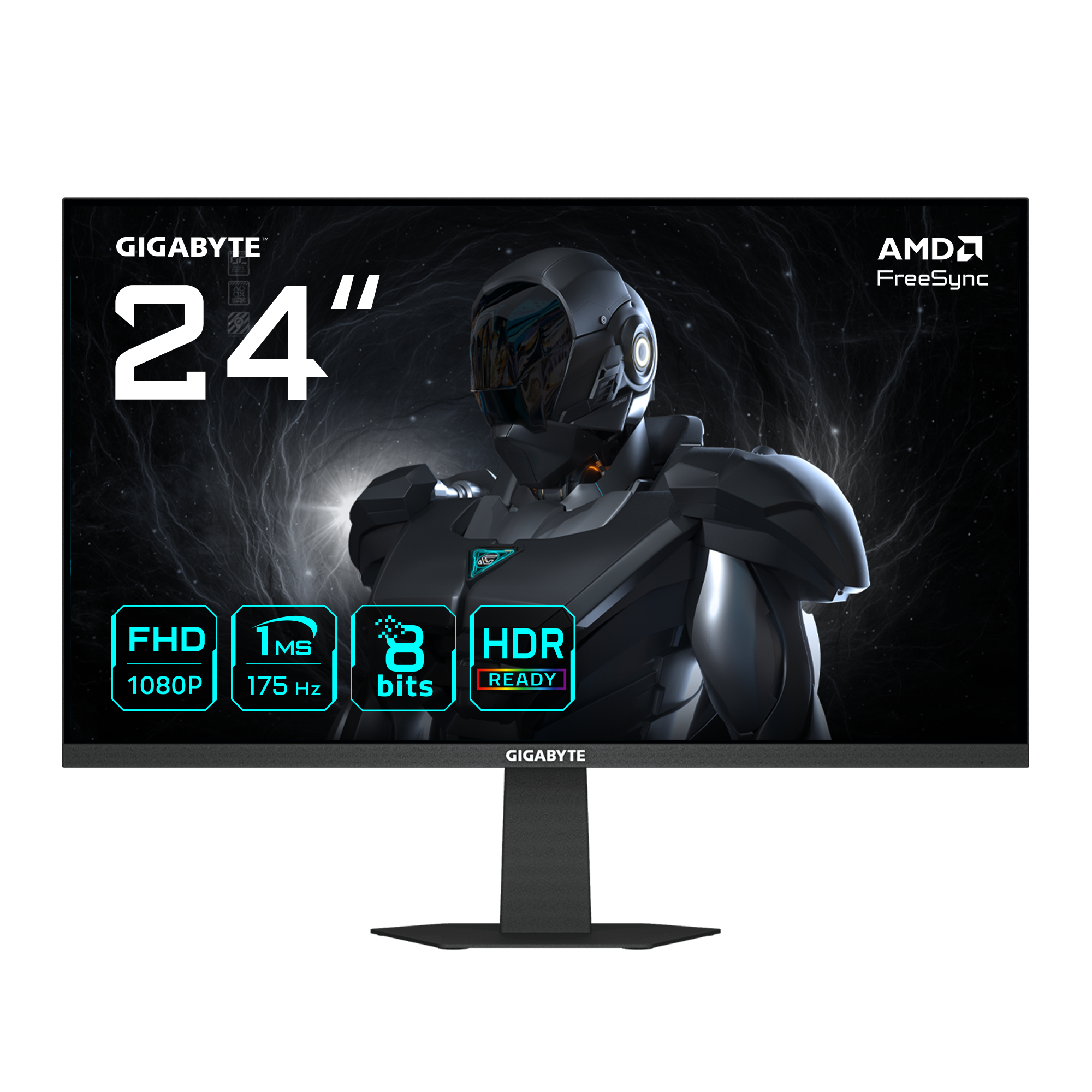 GS24F14A Moniteur Gaming 24” FHD - 1920 x 1080, 175Hz, 1ms, 400 cd/m², FreeSync, HDR Ready, HDMI 2.0, DisplayPort 1.4
