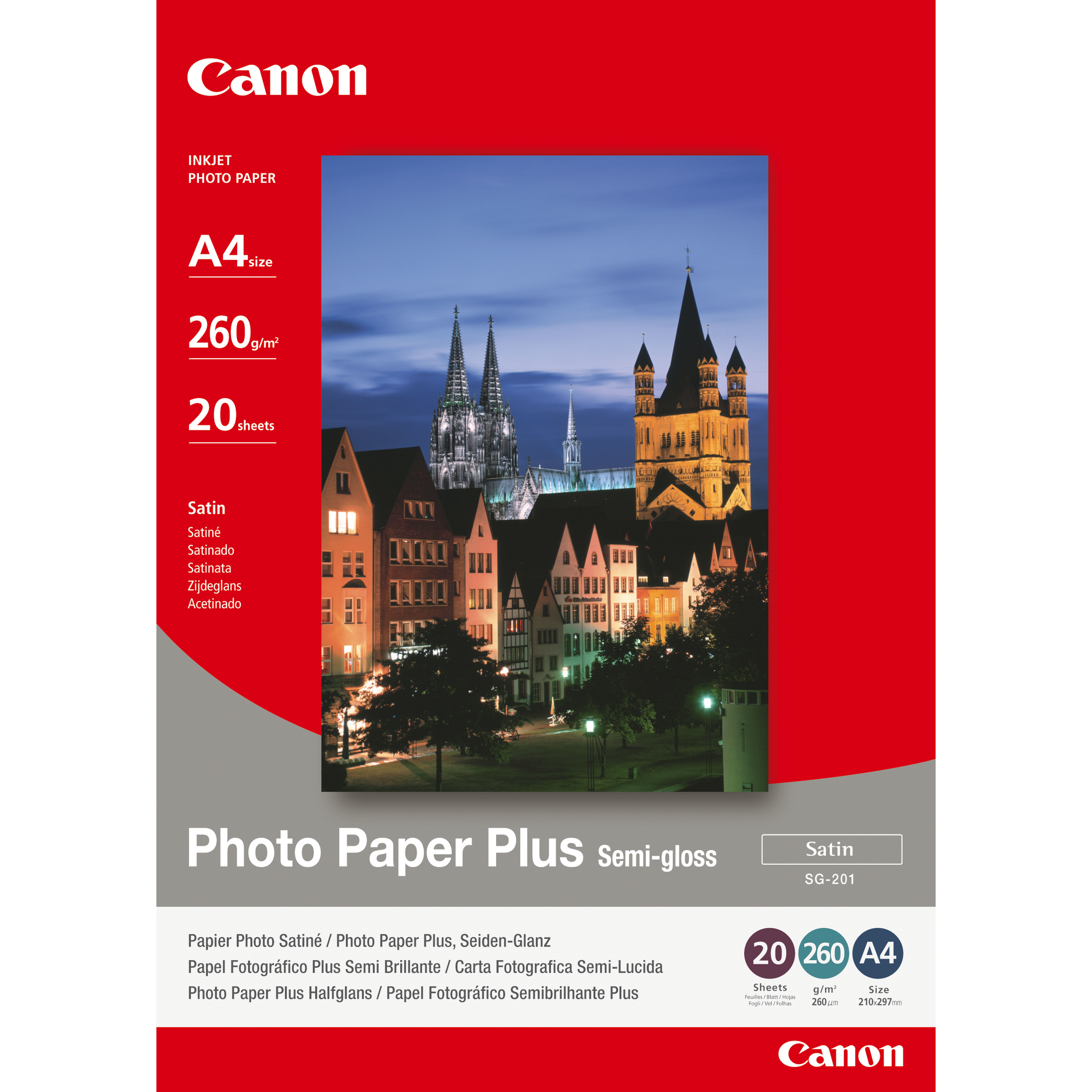 Papier Photo Satiné A4 SG-201 - 20 feuilles
