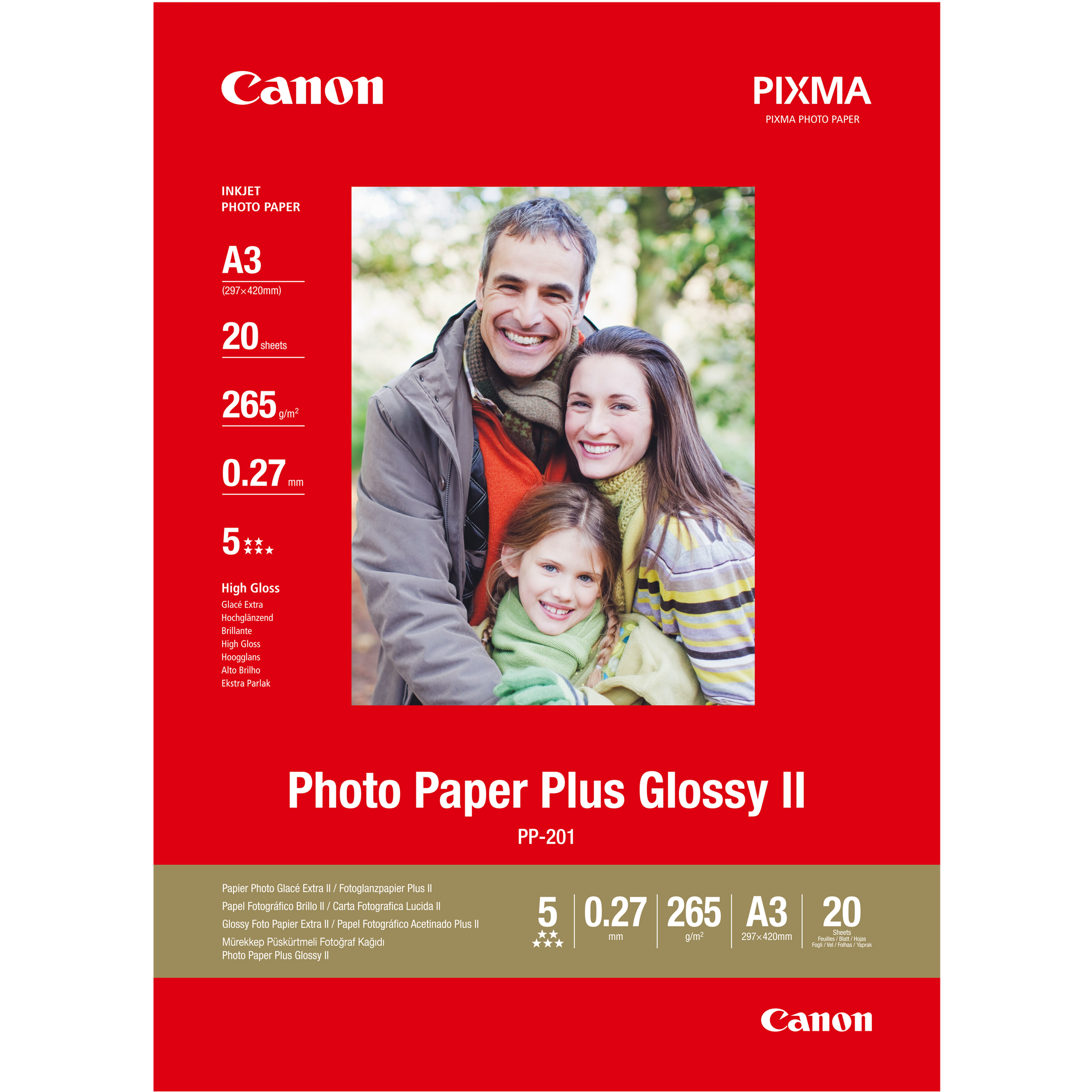 Papier photo brillant extra II A3 PP-201 - 20 feuilles