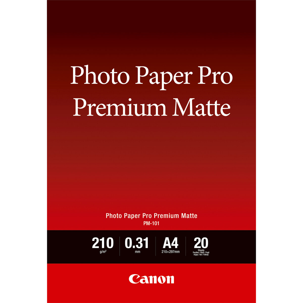 Papier photo A4 Premium Mat PM-101 - 20 feuilles
