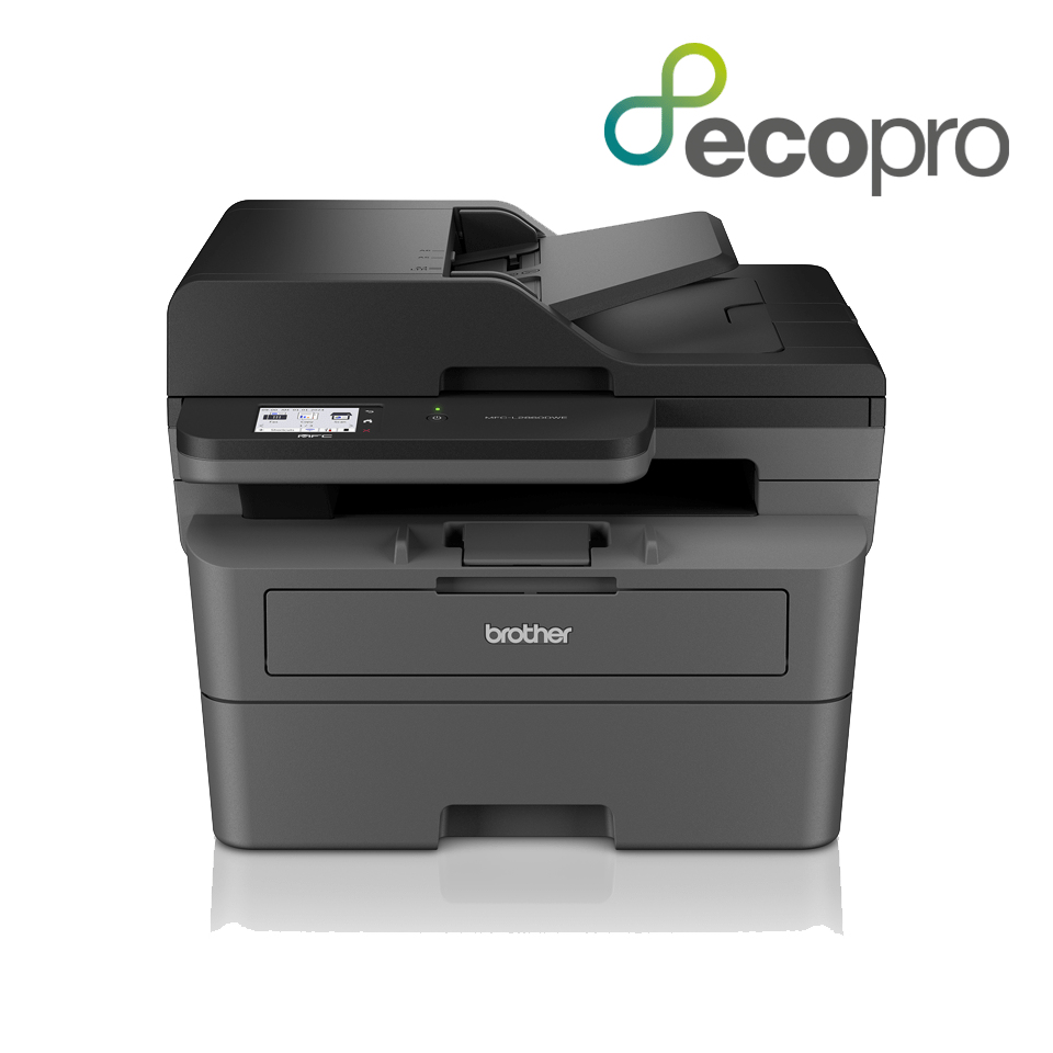 MFC-L2860DWE - Imprimante multifonction laser 4-en-1 monochrome A4 compacte et réseau Ethernet - 6 mois d'abonnement EcoPro inclus.