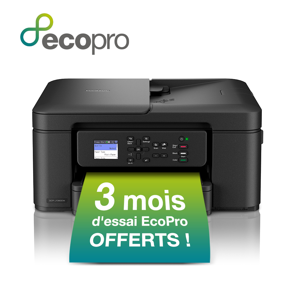 DCP-J1360DW Imprimante à jet d'encre compacte sans fil 3-en-1