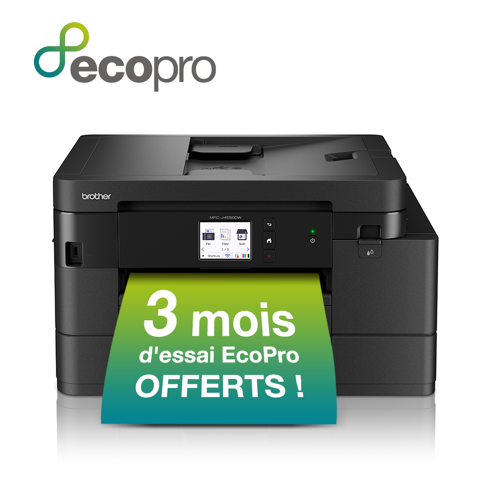 MFC-J4550DW Imprimante jet d'encre multifonction 4-en-1 sans fil. Eligible au forfait EcoPro.