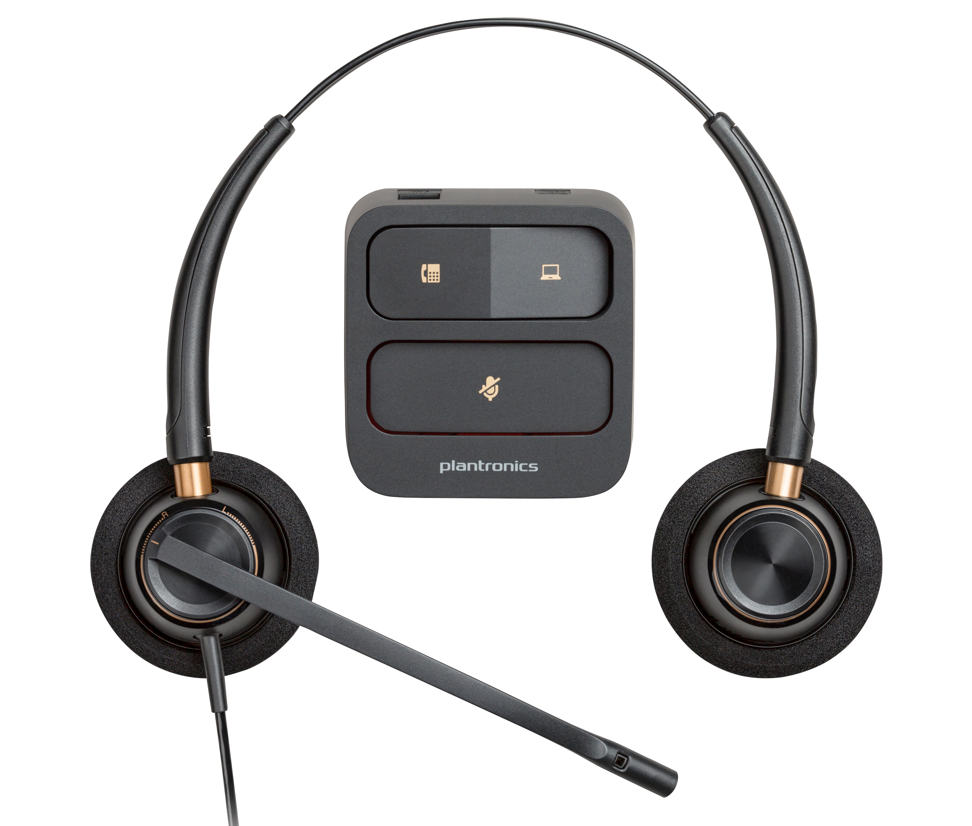 Micro-casque binaural Poly EncorePro 520 + fonction Quick Disconnect