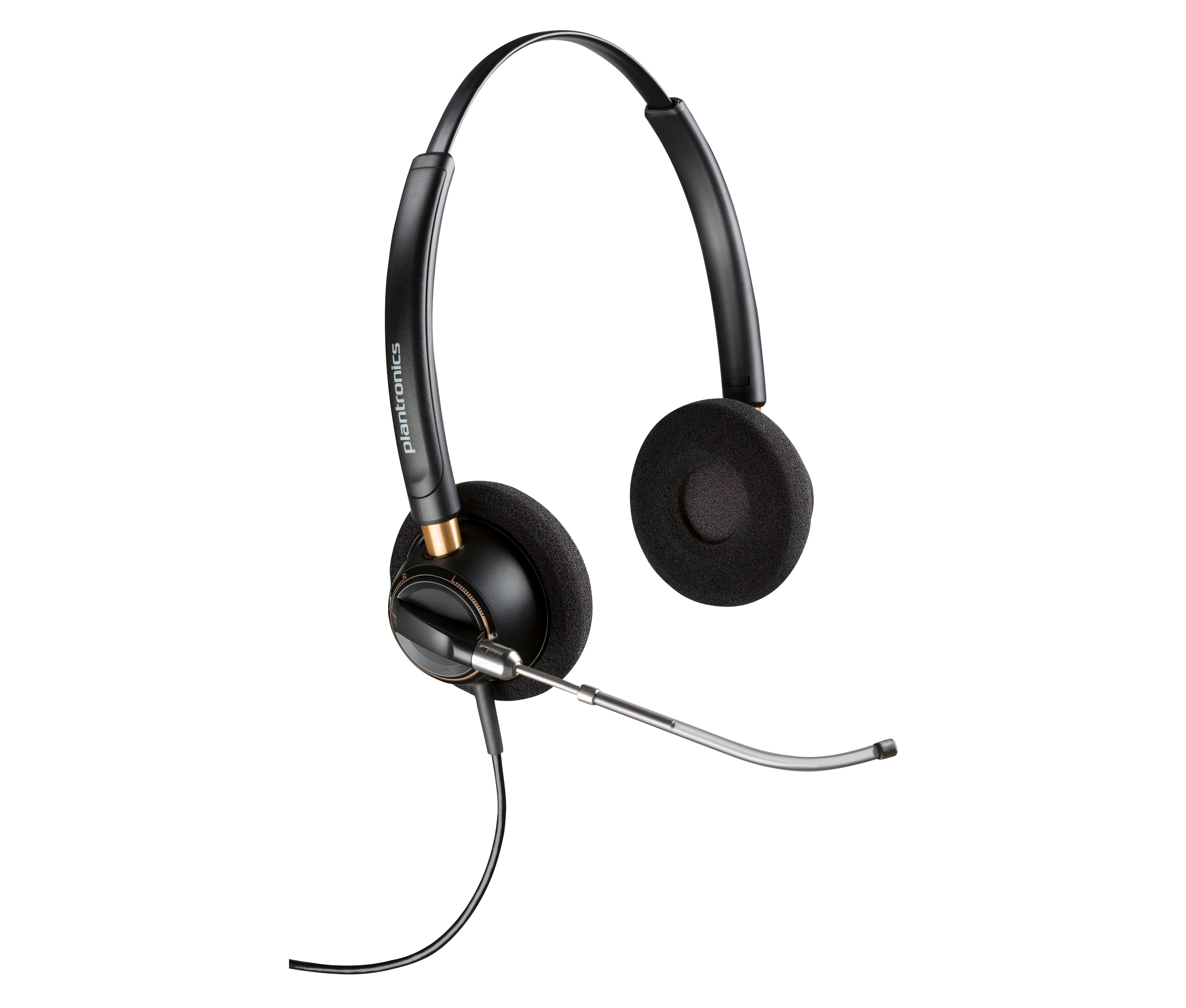 Micro-casque binaural Poly EncorePro 520V VoiceTube + fonction Quick Disconnect