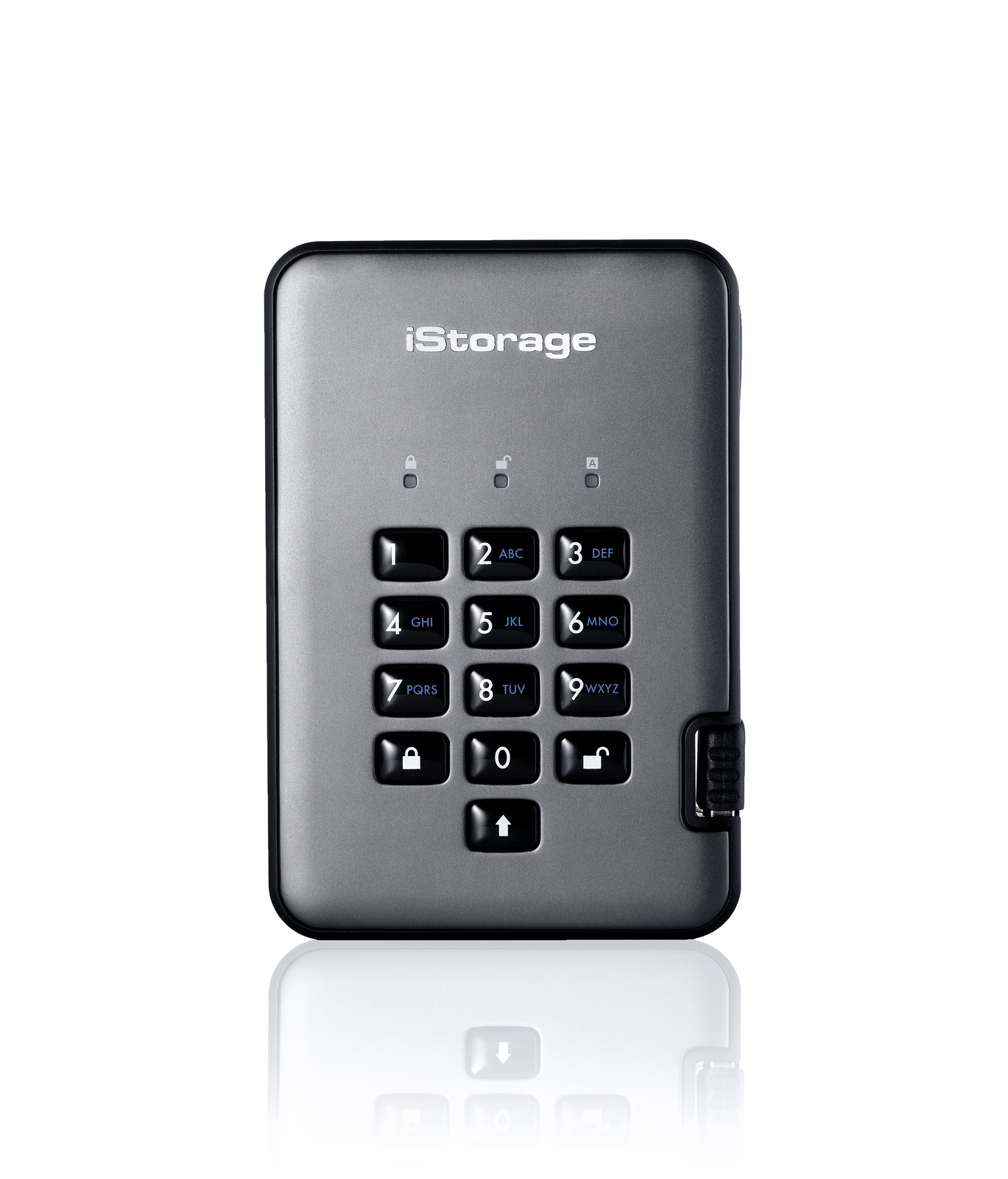 diskAshur PRO2 1TB 256-bit USB 3.2 secure encrypted solid-state drive IS-DAP2-256-SSD-1000-C-G