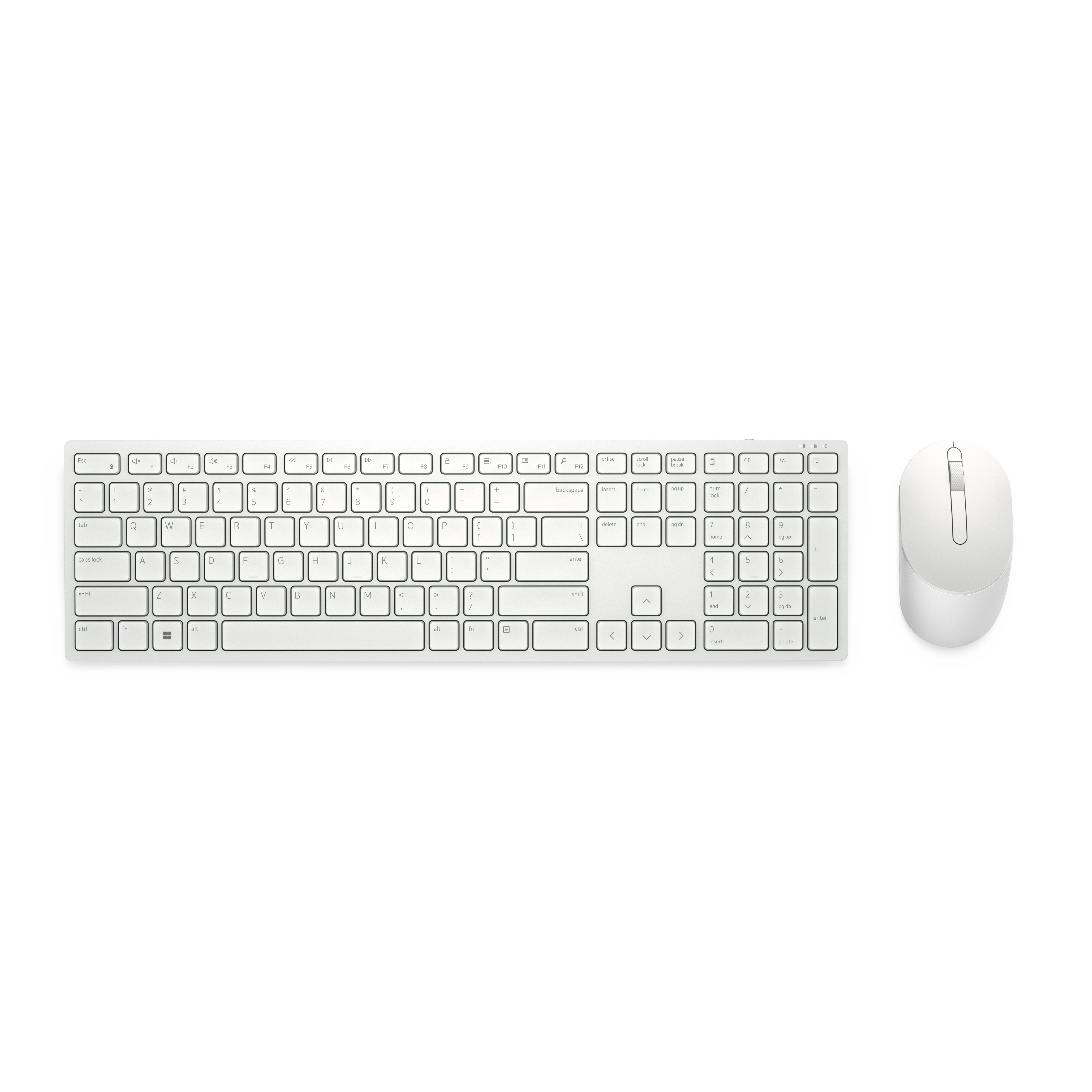 Clavier et souris Pro - KM5221W - États-Unis international (QWERTY) - blanc