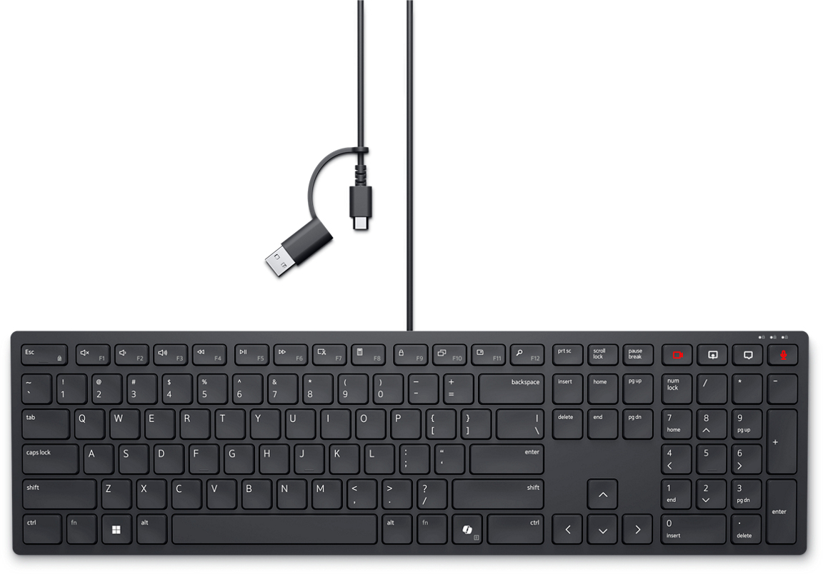 Clavier filaire de collaboration Pro - KB525C - français (AZERTY)