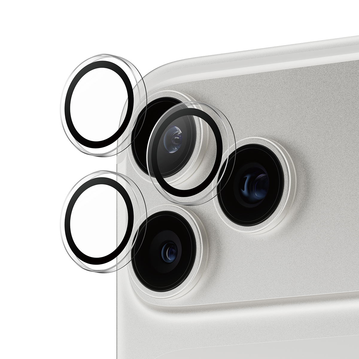 PanzerGlass® Hoops® Camera Lens Protector Transparent iPhone 17 Pro | iPhone 17 Pro Max | iPhone 16 Pro | 16 Pro Max