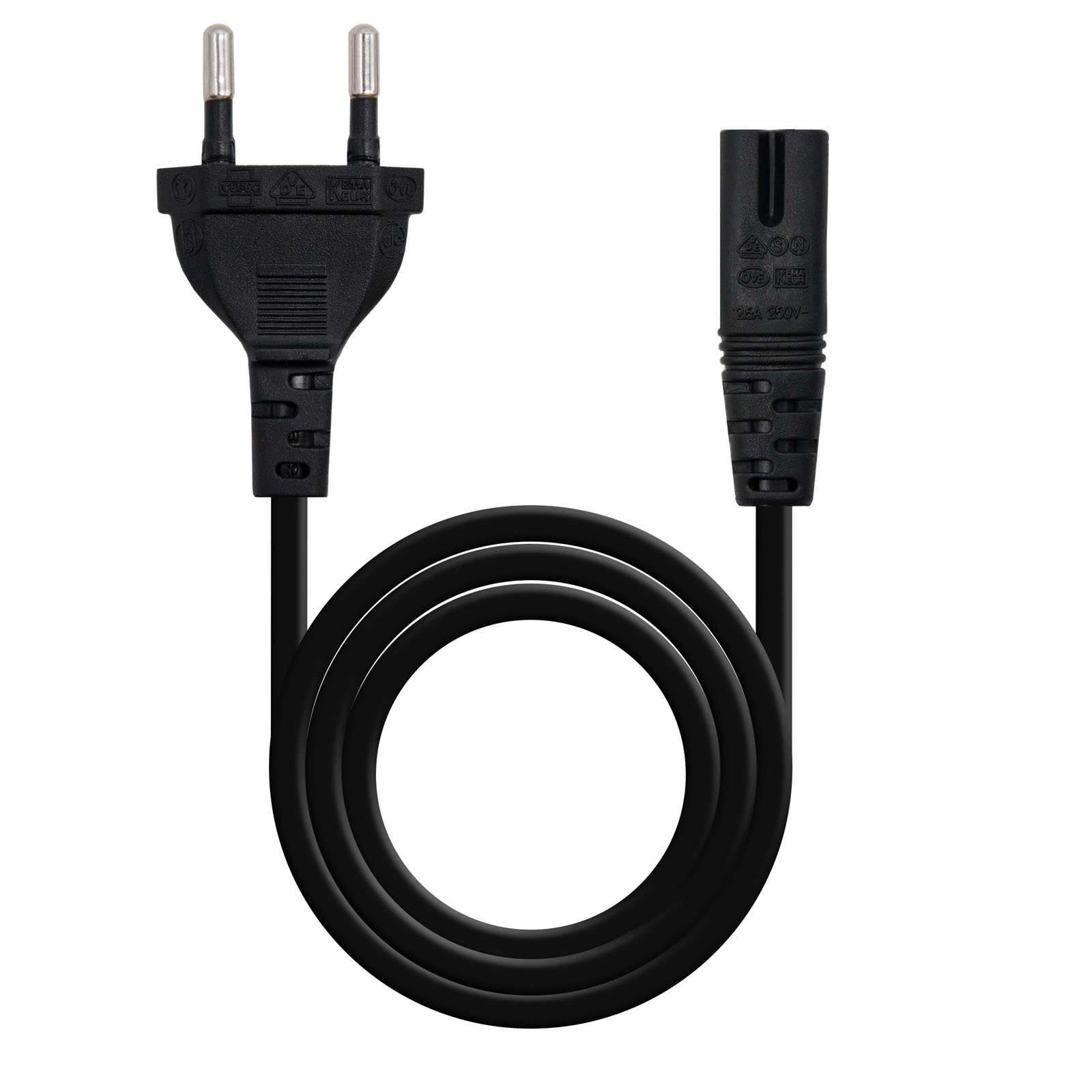 Câble d’alimentation clover, CEE7 Code/M-C5/H, 2m